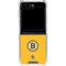 NHL Boston Bruins Solid Background Galaxy Z Flip6 Clear Case